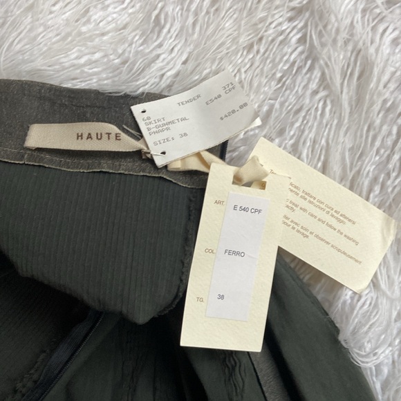 Haute - Rare Genuine Italian leather skirt 2/4 - Picture 6 of 16